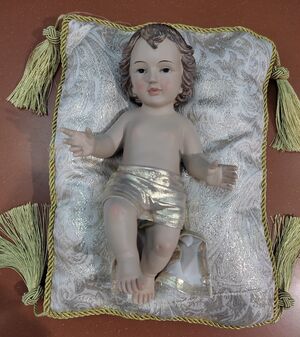 NIÑO JESUS GRANDE CON ALMOHADA 25324