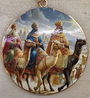 COLGANTE BOLA REYES MAGOS NAVIDAD 25470