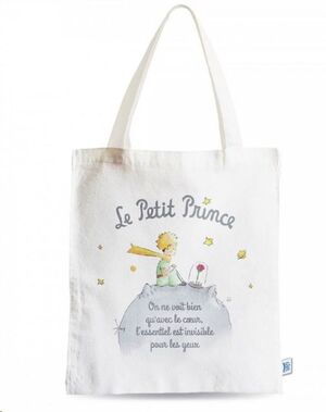 BOLSA DE TELA EL PRINCIPITO BLANCA PLANETA MOSES 525664