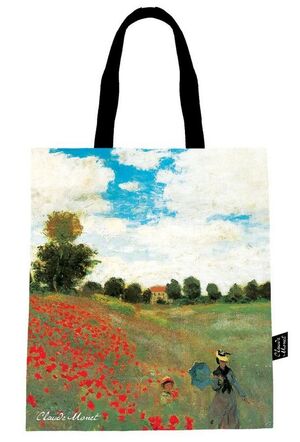 BOLSA DE TELA ALGODON AMAPOLA MONET MOSES