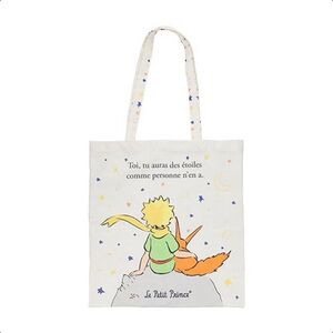 BOLSA DE TELA EL PEQUEÑO PRINCIPITO BLANCO ZORRO MOSES
