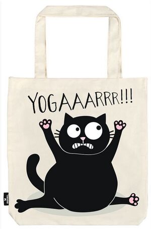 BOLSA DE TELA DE LA COMPRA ED THE CAT YOGAR MOSES