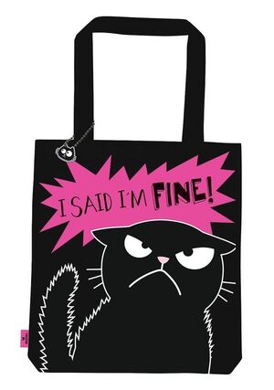 BOLSA DE TELA DE LA COMPRA GATO ED I'M FINE MOSES