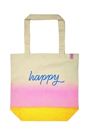 BOLSA DE TELA DE LA COMPRA ALGODON ORGANICO HAPPY