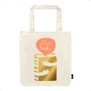 BOLSA DE TELA DE LA COMPRA I LOVE BOOKS