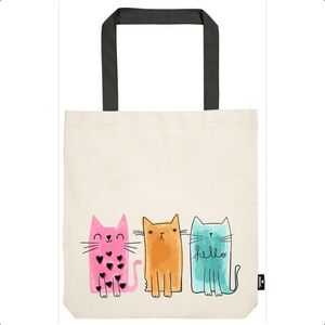 BOLSA DE TELA DE LA COMPRA TRIO GATOS MOSES