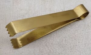 PINZA PARA CARBÓN LATÓN L 12CM  -  10-242