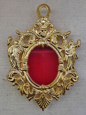 RELICARIO DE MURO DORADO 9X12CM  -  30-546