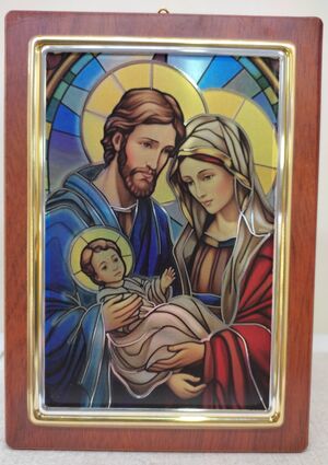 CUADRO SAGRADA FAMILIA PLATEADO SPTA 2/SP 1