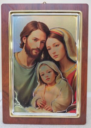 CUADRO SAGRADA FAMILIA PLATEADO SPTA 2/SP 2