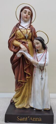 IMAGEN SANTA ANA-MARIA RESINA 21 CM. - PB0936