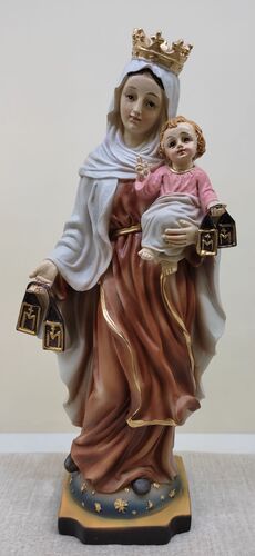 IMAGEN VIRGEN DEL CARMEN RESINA 21 CM. - PB9618