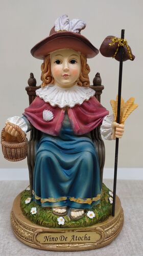 SANTO NIÑO DE ATOCHA RESINA 13,5 CM. - PB18487