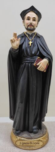 IMAGEN SAN IGNACIO DE LOYOLA RESINA 20,4 CM. - PB21205