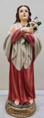 IMAGEN MARIA GORETTI RESINA 20,2 CM. - PB21214