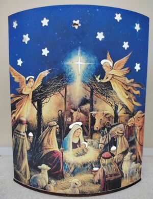 LAMPARA 14X18 PESEBRE