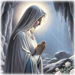 CUADRITO VIRGEN DE LOURDES COLOR 18X18 CM - 05181253