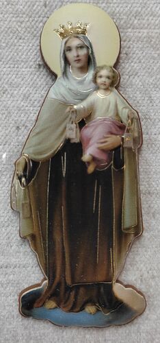 PLACA IMÁN VIRGEN DEL CARMEN 15-M0250