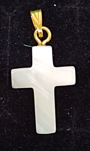 CRUZ NÁCAR Y METAL 2 CM REF.784