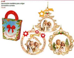 DECORACIÓN NAVIDEÑA COLGAR 10 CM. MOD SURTIDOS C/BOLSA