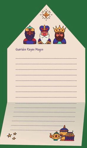 CARTAS DE REYES SOLAPA PICO 2023 50 UNIDADES