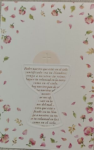 ESTAMPA COMUNIÓN NIÑA BORDE FLORES BUSQUETS 