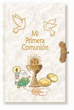 MISALITO COMUNION CIERRE C/CALIZ Y PALOMAS - 25119
