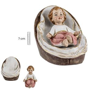 NIÑO JESÚS EN CUNA (DOS PIEZAS) 8 CM - 24/121