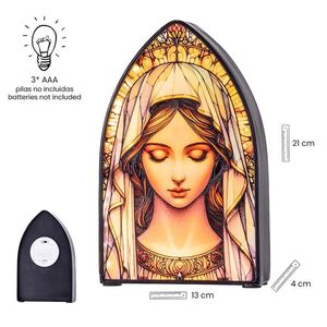 VIRGEN CON LUZ 20 CM 24/329
