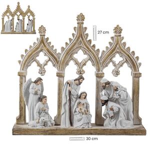 MISTERIO CREMA REYES EN ARCOS 27CM 25/273