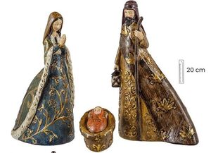 MISTERIO 3 PZS 20CM CON DORADO 25/308