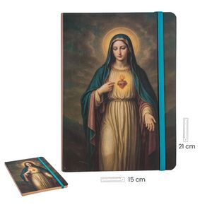 LIBRETA CORAZÓN DE MARÍA A5 21 X 15 CM