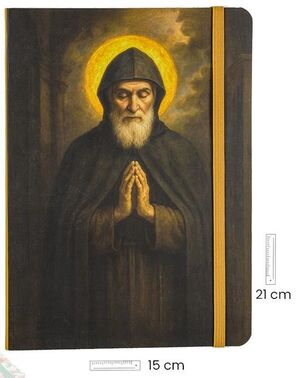LIBRETA SAN CHARBEL A5 21X15CM