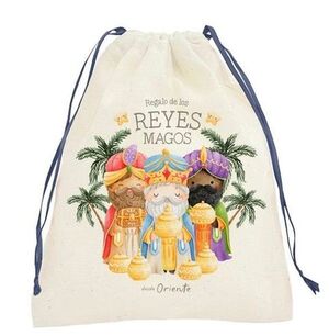 BOLSA ALGODON M REYES MAGOS MOSES