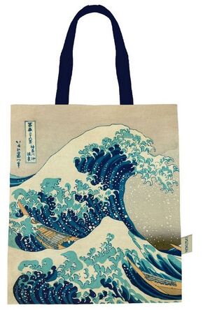 BOLSA DE TELA ALGODON LA GRAN OLA HOKUSAI MOSES