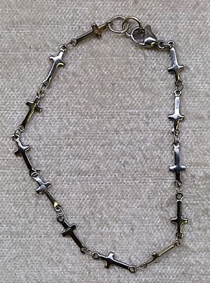 PULSERA ACERO CRUCES