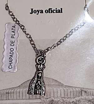 COLLAR V.FATIMA METAL 17MM BAÑO PLATA DBKGFT17P/C