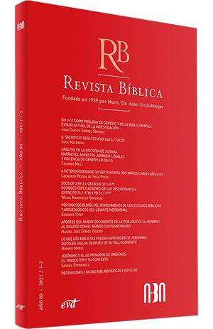 REVISTA BIBLICA VERBO DIVINO 2022/1-2 - AÑO 84