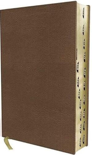 THOMPSON CHAIN-REFERENCE BIBLE, LEATHERSOFT, BROWN, THUMB INDEXED (INGLÉS)