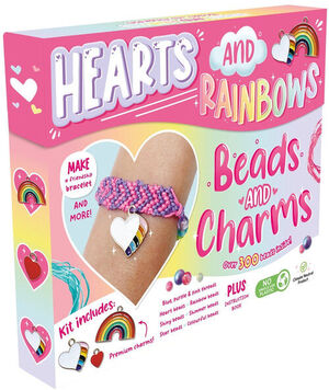 HEARTS AND RAINBOWS BEADS AND CHARMS