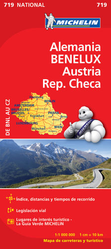 MAPA NATIONAL ALEMANIA BENELUX AUSTRIA REP. CHECA