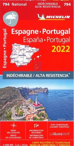 MAPA NATIONAL ESPA¥A, PORTUGAL 2022 - ALTA RESISTE