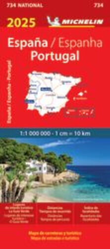 MAPA NATIONAL ESPANA /ESPANHA, PORTUGAL 2025 11734