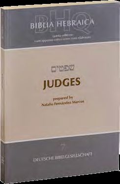 BIBLIA HEBRAICA QUINTA (BHQ) VOLUMEN 7: JUDGES