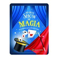 MI GRAN SHOW DE MAGIA (LATA+LIBRO+PAÑUELOS+VARITA+AROS+CARTAS)