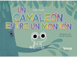 UN CAMALEON ENTRE UN MONTON