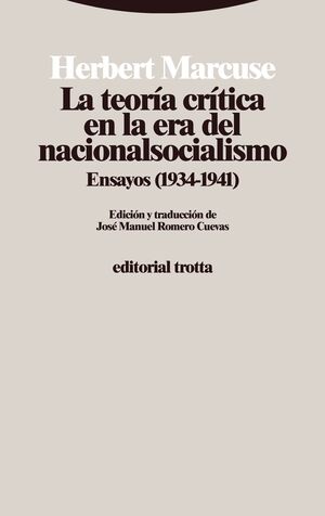 TEORIA CRITICA EN LA ERA DEL NACIONALSOCIALISMO, LA