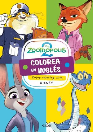 COLOREA EN INGLES CON ZOOTROPOLIS 2