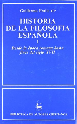 HISTORIA DE LA FILOSOFIA ESPAÑOLA 1