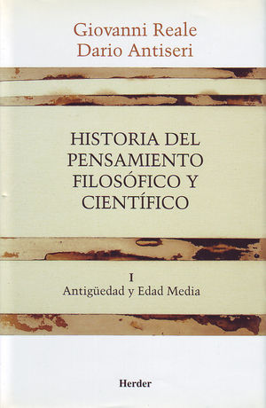 HISTORIA DEL PENSAMIENTO FILOSÓFICO Y CIENTÍFICO I